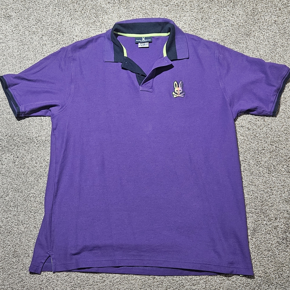 Purple Polo Shirt with Embroidered Logo